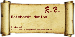 Reinhardt Norina névjegykártya
